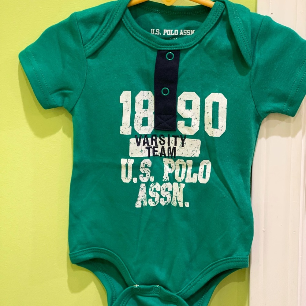 US Polo Assn one piece, 3-6 months